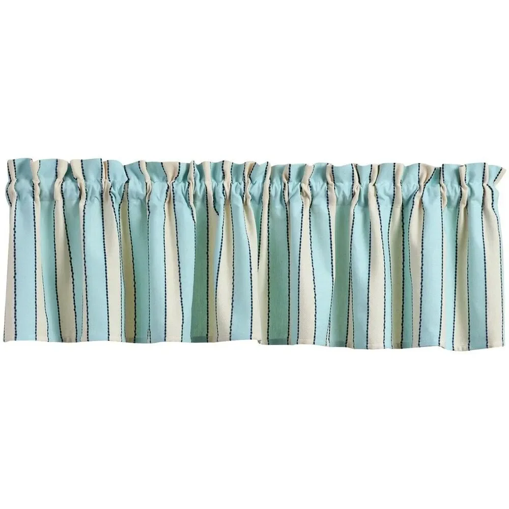 Park Designs Dockside Stripe Valance Curtain 72 in x 14 in - One Valance